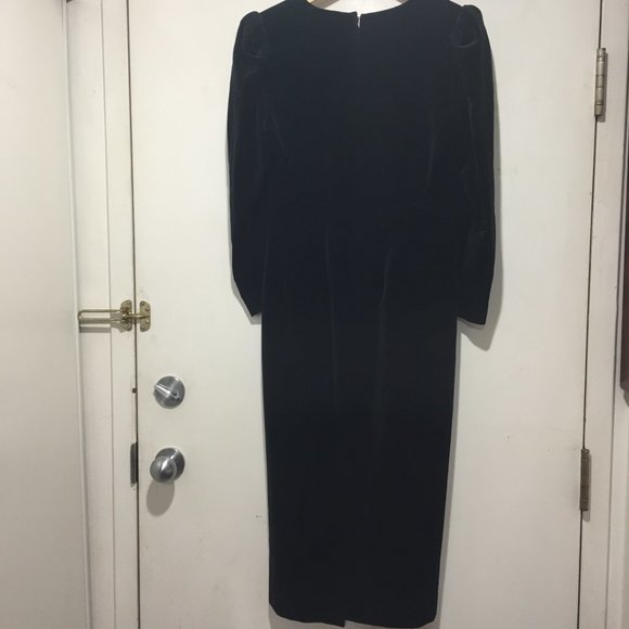 VINTAGE VELVET MAXI DRESSES SIZE M - Picture 4 of 6